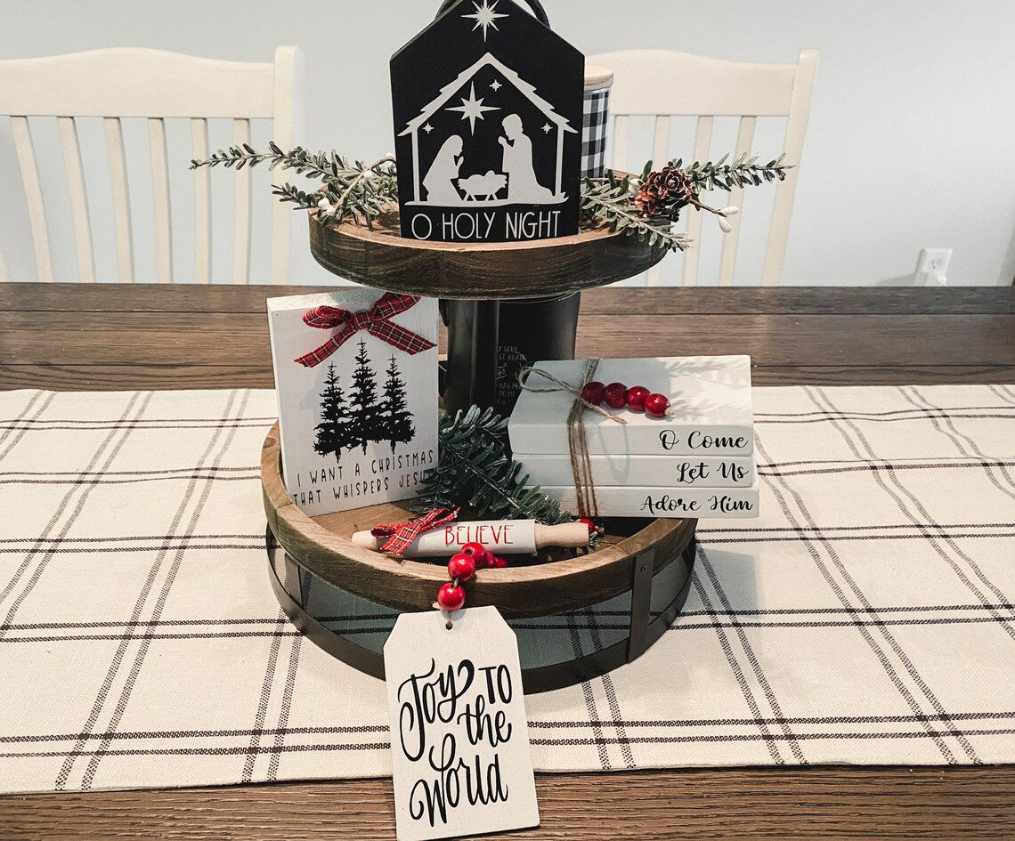 Christian Christmas Tiered Tray Bundle