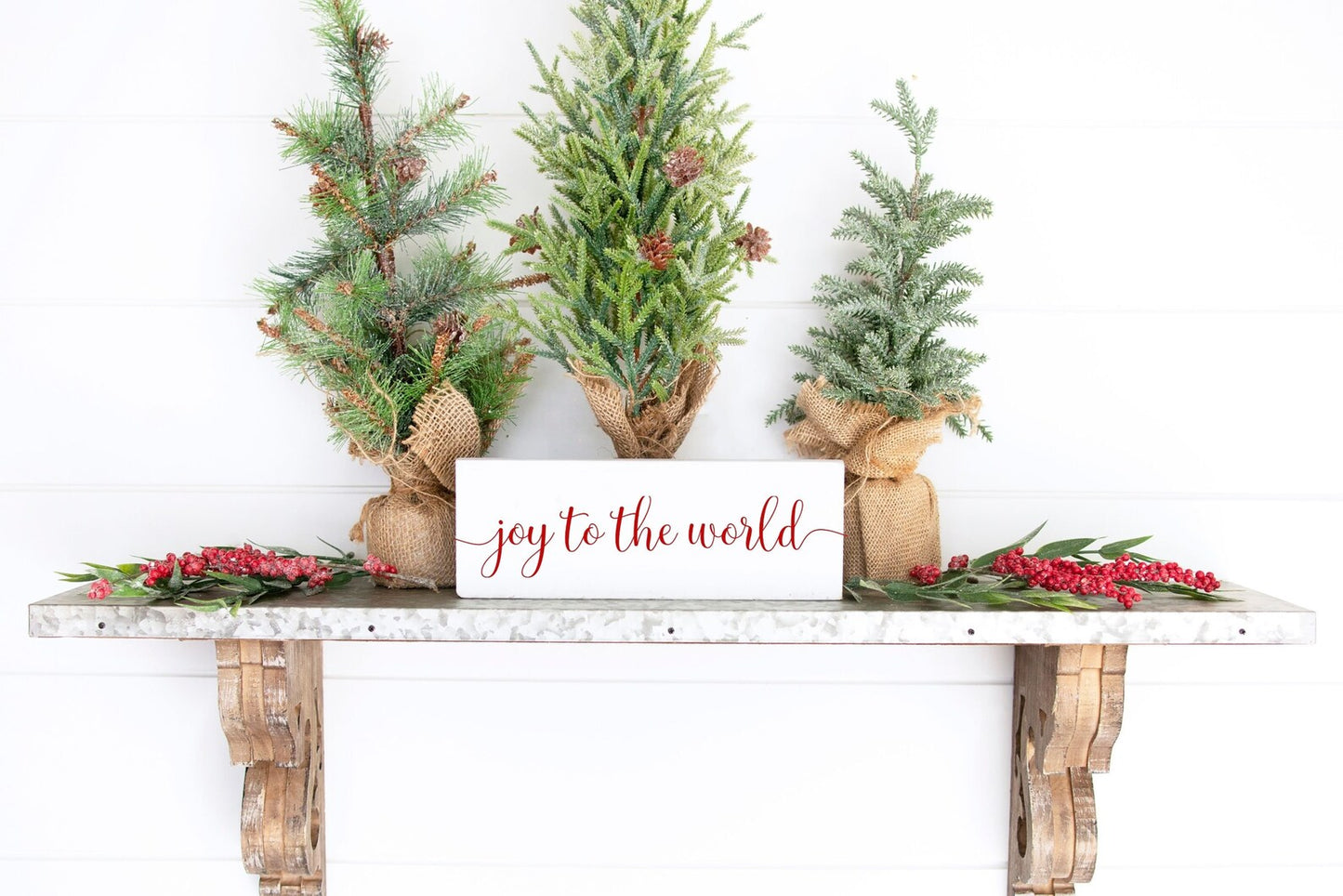 Joy to the World Christmas Wood Sign