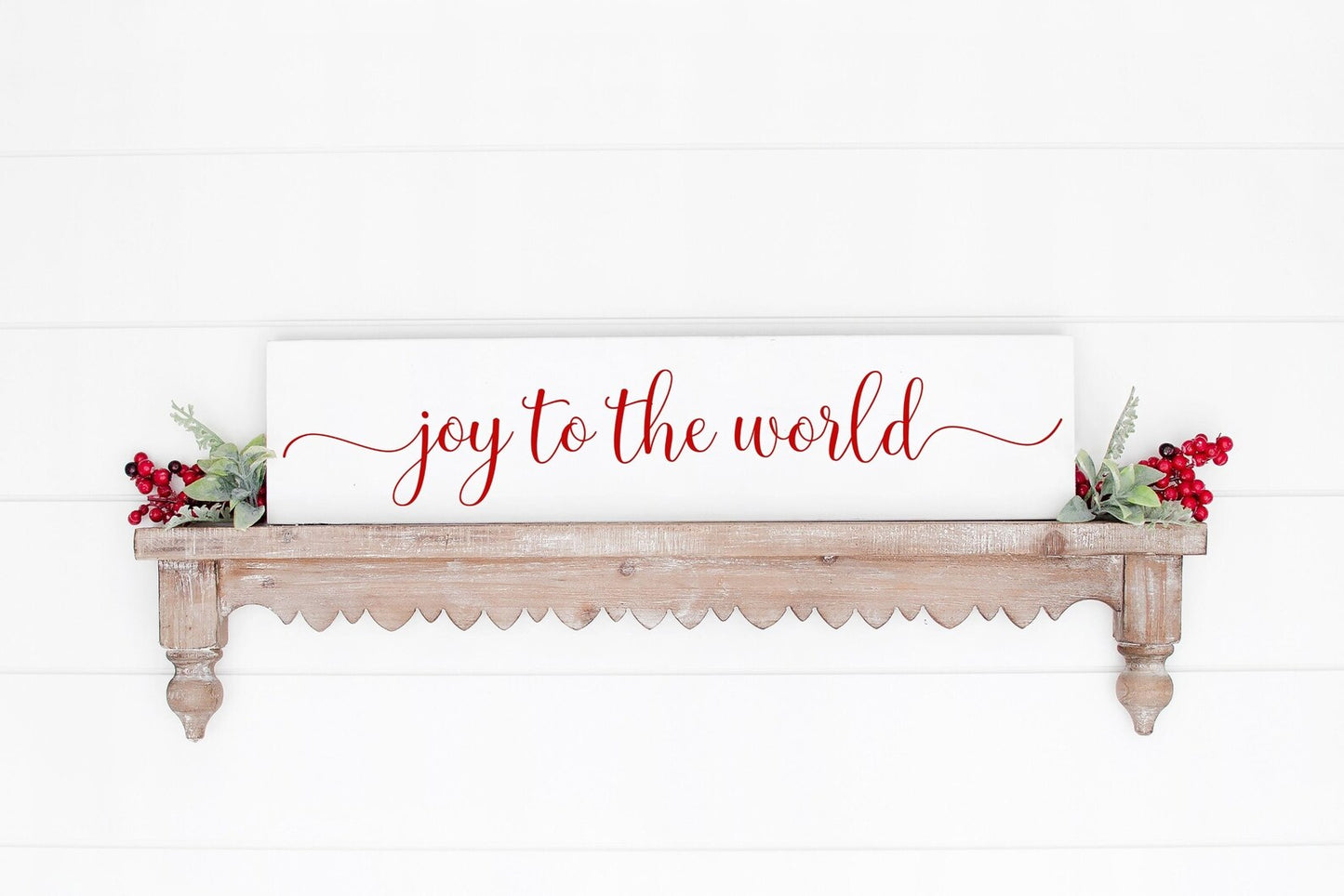 Joy to the World Christmas Wood Sign