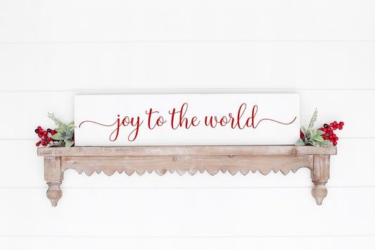 Joy to the World Christmas Wood Sign