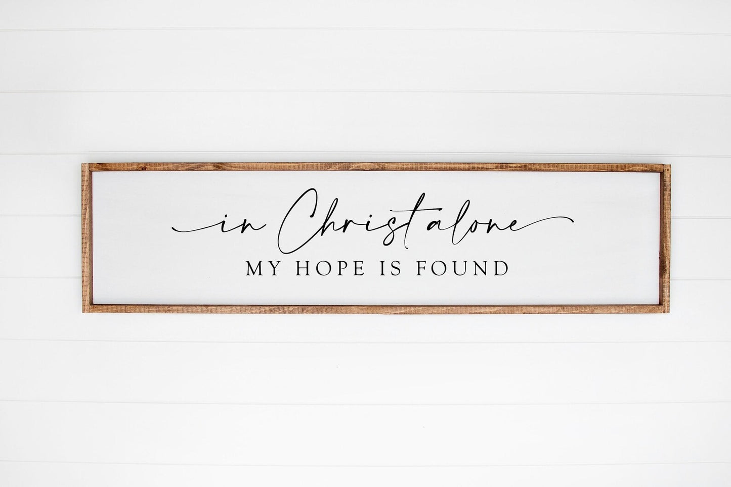 In Christ Alone Wood Sign