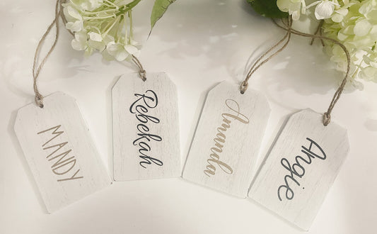 Personalized Wedding Name Tags