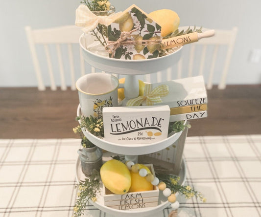 Lemon Tiered Tray Bundle