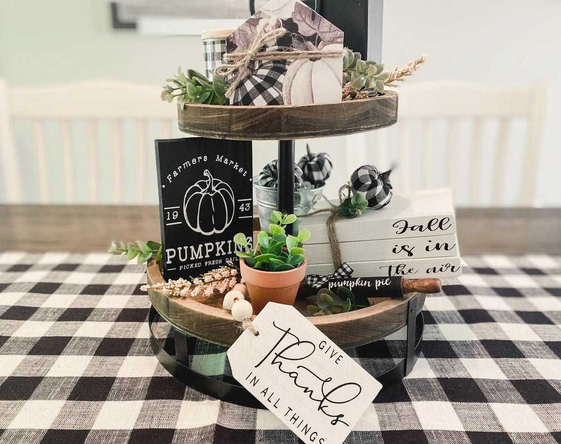 Pumpkin Fall Tiered Tray Bundle