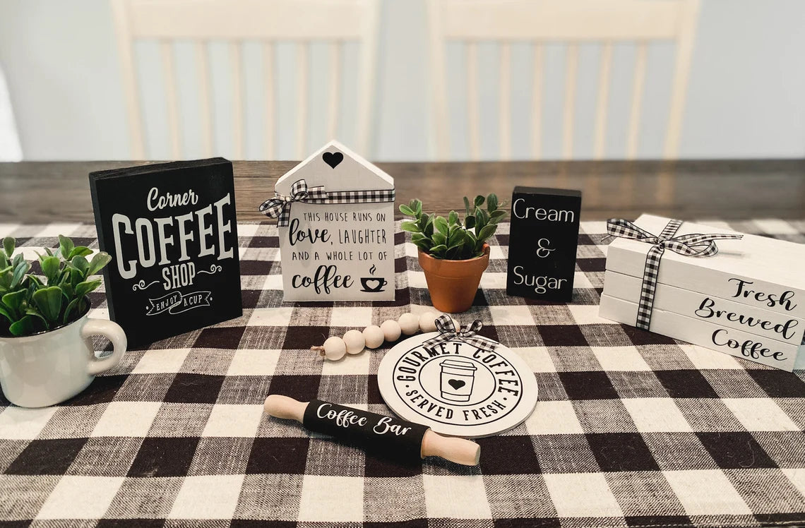 Coffee Tiered Tray Decor